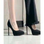 Daily Commute Waterproof Platform High Heel Pumps 2025 Spring Autumn New Work Professional Ultra High Heels