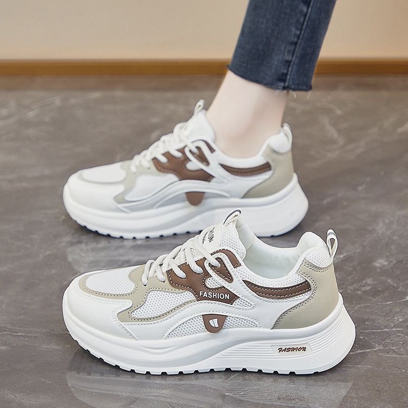 O1CN019jNoXm1arvP79JX15_2217755913384-0-cib.jpg Breathable Mesh Sports Shoes for Women 2026 New Spring Summer Chunky Dad Shoes Lightweight Soft Sole Running Sneakers Q103 - Image 1