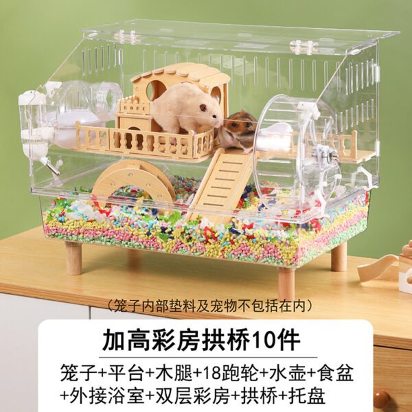 Hot Sale] Panoramic Raised Wood House Transparent