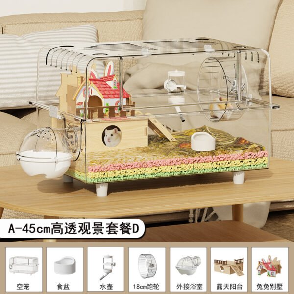 High Transparency Luxury Hamster Cage Premium Set D