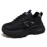 Women's Chunky Sneakers Breathable Mesh Casual Shoes Thick Sole Height Increasing Sports Shoes - Image 5