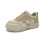 2025 Spring Women's Casual Sneakers Breathable Lightweight Thick Sole Lace-up Shoes - Image 5
