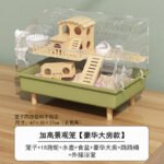 Hamster Cage Transparent Panoramic Large Space Wooden Bite-Proof Luxury Villa - Image 28