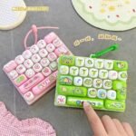 26 Animal Diary Grid Keyboard Keychain Creative Student Children Portable Decompression Toy Pendant - Image 2