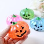 Orange Pumpkin Head Squeeze Toy / Customizable