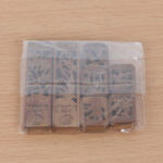 1.2cm Spacing Brown Auspicious Plum Orchid