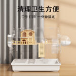 Hamster Cage Luxury Villa Acrylic Large Double Layer Cage Set - Image 5