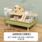 Hamster Cage Transparent Panoramic Large Space Wooden Bite-Proof Luxury Villa - Image 26