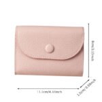 Simple Portable Coin Bag Soft Pebble Grain Texture Multifunctional Large Capacity Change Card Case Storage Wallet - Image 5