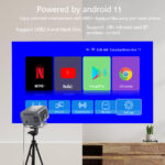 A10 Projector 1080P Home Theater Projector 150 Inch Display 60W 200 Lumens - Image 4