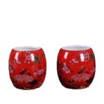 Ceramic Bird Cage Accessories - Waist Drum Food Bowl - Image 5