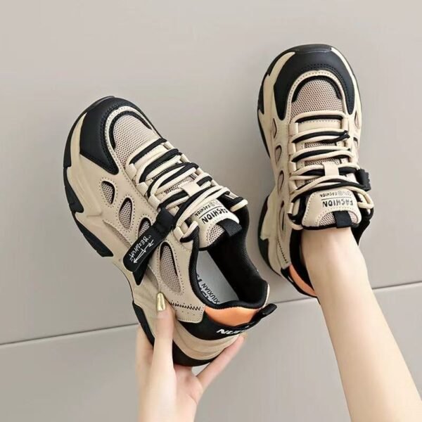 Women's Chunky Sneakers 2026 Summer New Mesh Breathable Casual Shoes