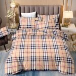 Trendy Grid G Washed Cotton / 200*220 (King) Machine Washable