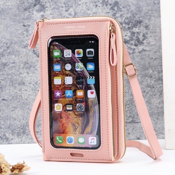 2022 Touchscreen Phone Bag Crossbody Anti-theft Multi-function Single Shoulder Transparent Mini Wallet Phone Pouch