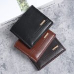 New Men's Wallet Short Bifold Fashion Casual Soft Leather Grain Large Capacity Multi-card Holder