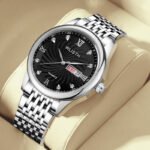 6205 Silver Band Black Dial 1