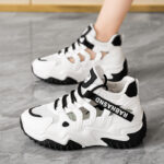 Korean Style New Dad Shoes Women 2025 Summer Hollow Mesh Breathable Student Casual Thick Soled Height Increasing Shoes - Image 2