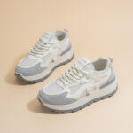 Women's Chunky Sneakers 2025 Spring New Breathable Mesh Casual Running Shoes - Image 3