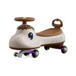 Children's Twist Car for Ages 1-8, Anti-Tip, Silent Wheels, 360° Swivel, Adult Can Sit, 6-Pack Mixed Colors - Image 5