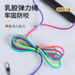 Parrot Flight Leash Elastic Rope with Stainless Steel Leg Ring - Image 3