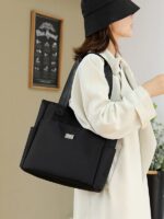 Women's Shoulder Bag Tote Oxford Cloth Light Canvas Capacity Handbag - Image 4