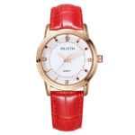 WLISTH Quartz Watch Couple Leather Strap Waterproof Fashion Student - Image 3