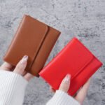 Simple Short Women's Wallet Student Card Holder Coin Purse Three-Fold Ultra-Thin Smooth Surface Wallet - Image 4