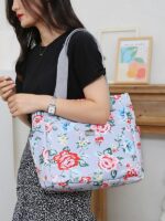 Women's Shoulder Bag Tote Oxford Cloth Light Canvas Capacity Handbag - Image 3