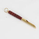 Bird Feeder with Brass/Wood Handle for Eye-browed Thrush and Other Birds - Image 11