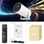 HY300 Portable Projector 1080P/4K Android Smart Projector Mini Home Theater