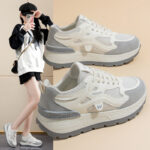Women's Chunky Sneakers 2025 Spring New Breathable Mesh Casual Running Shoes - Image 4