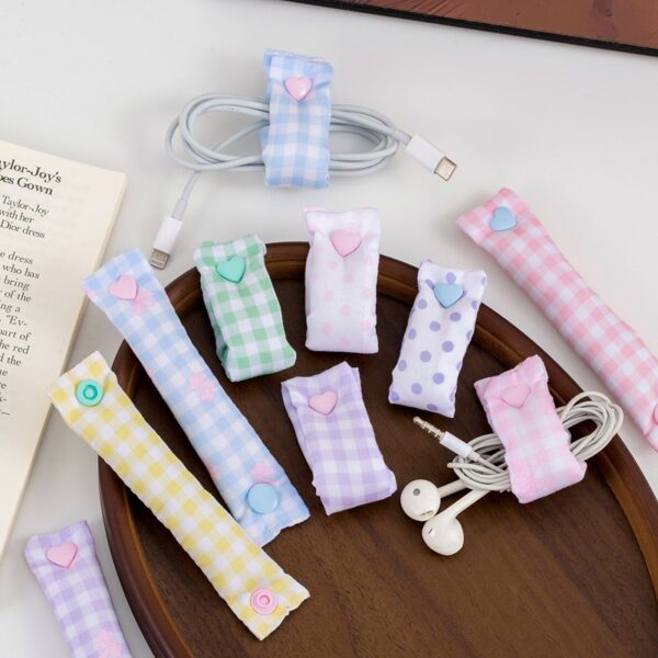 Fabric Cable Organizer - Cute Data Line Storage Tie
