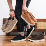 Men's Slip-on Fashion Skate Shoes with Elastic Band, Soft Sole, Casual Sneakers - Image 4