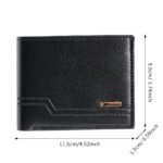 New Men's Wallet Short Bifold Fashion Casual Soft Leather Grain Large Capacity Multi-card Holder - Image 5