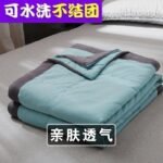 European American Water Green (Naked Friendly / 200x220cm Machine Washable Washed Cotton (King