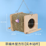 Parrot Straw Tunnel Hideout Toy Climbing Bird Cage Decoration for Cockatiel Lovebird Budgie Pet Supplies - Image 6