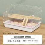 Hamster Cage Transparent Panoramic Large Space Wooden Bite-Proof Luxury Villa - Image 7