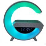 Wireless Charging Bluetooth Speaker with Alarm Clock, Ambient Light, Night Light, Birthday Gift for Men - Image 5