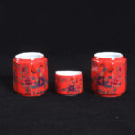 Octagonal Bird Bowl Ceramic Myna Bird Food Cup with Holder - Image 29