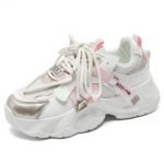 Korean Style Dad Sneakers Women's Casual Running Shoes Thick Sole Height Increasing Shoes - Image 5