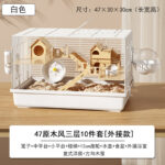 Hamster Cage Luxury Villa for Golden Bear, 47/60 Base, Large Villa, Cheap Living Supplies - Image 25