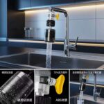 TEMYEAN Titanium Particle Splash Filter Booster Purifier Nozzle for Kitchen - Image 4