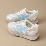 Women's Casual Sneakers Mesh Breathable Lightweight Thick Sole Lace-up Walking Shoes - Image 3