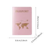 Leather Passport Holder Couple New Wedding Gift Travel Document Case Passport Cover PU - Image 5