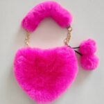 Plush Heart-shaped Crossbody Bag Women's - Image 16