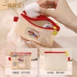 Color Block Mesh Storage Bag, Cosmetic High Appearance Pencil Case - Image 3