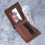 Fashion New PU Leather Men's Short Wallet - Image 2