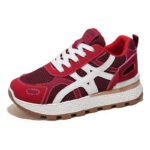 Spring Women's New Breathable Mesh Shoes Korean Style Thick Sole Heightening Sports Shoes Casual Dad Sneakers - Image 5