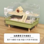 Hamster Cage Transparent Panoramic Large Space Wooden Bite-Proof Luxury Villa - Image 24