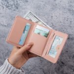 New Style Women's Short Wallet Simple Embroidery Love PU Coin Purse Multi-card Slot Small Wallet Card Holder - Image 2